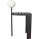Bolster Back 42.5 inch Java Black and Oyster White Outdoor Bar Stool
