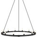 Cascadian 12 Light 39.38 inch Matte Black Chandelier Ceiling Light