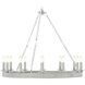 Simon 36 inch Nickel Plated Chandelier Ceiling Light, Grande Round, TA Illuminations