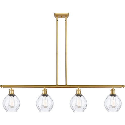 Ballston Small Waverly LED 48 inch Satin Gold Island Light Ceiling Light, Ballston