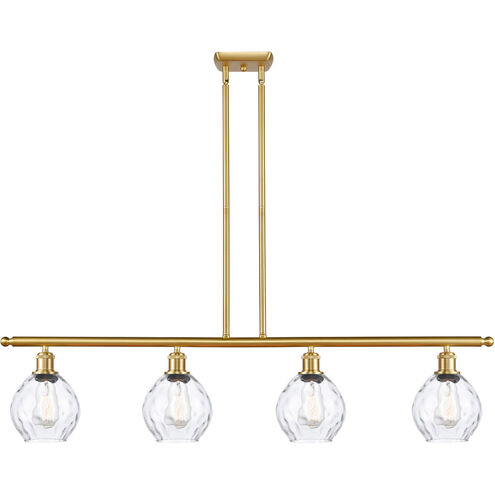 Ballston Small Waverly LED 48 inch Satin Gold Island Light Ceiling Light, Ballston