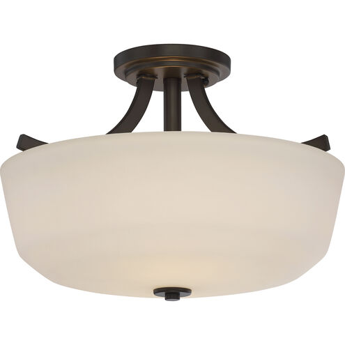 Laguna 2 Light 15 inch Forest Bronze Semi Flush Mount Ceiling Light