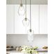 Gene 3 Light 17 inch Satin Gold Pendant Ceiling Light