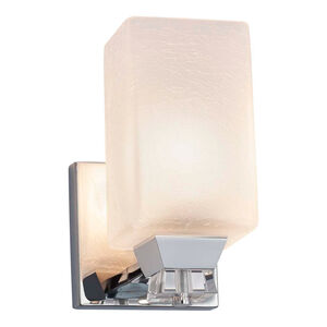 Fusion Wall Sconce Wall Light in Polished Chrome, Oval, Incandescent, Ribbon Fusion