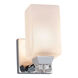 Fusion 1 Light 6 inch Polished Chrome Wall Sconce Wall Light in Ribbon, Square Flared, Incandescent