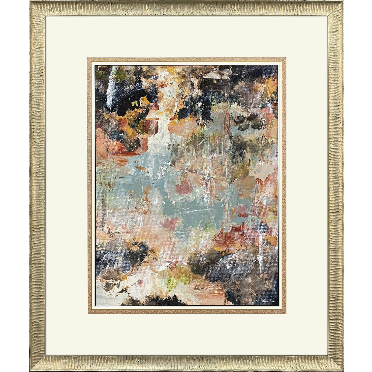 Mystic Marina Multi and Brown and Green and Pink Framed Art