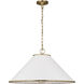 AH by Alexa Hampton Aldric 3 Light 28 inch Gild Pendant Ceiling Light