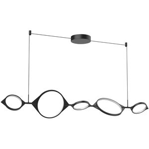 Serif LED 55.63 inch Black Linear Pendant Ceiling Light
