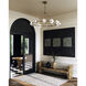Dahlia LED 46.5 inch Vintage Brass and Alabaster Chandelier Ceiling Light