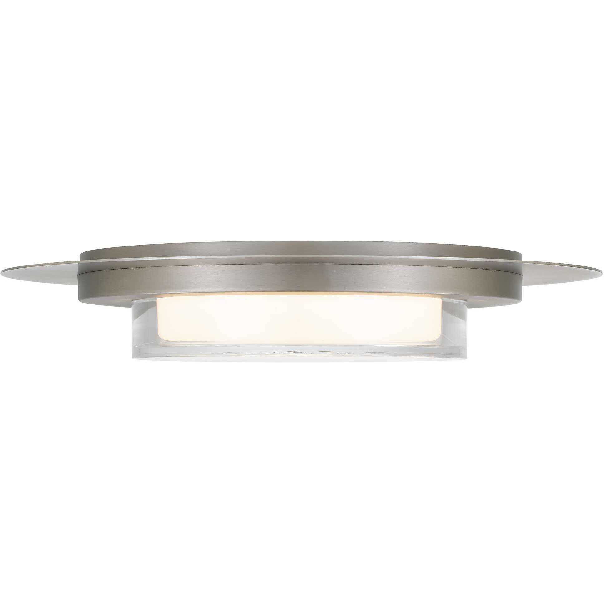 Plate LED 16 inch Brushed Stainless Steel Outdoor Flush Mount