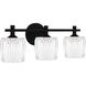 Spade LED 21.5 inch Matte Black Bath Light Wall Light, Large