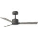 Rozzen 44 inch Aged Pewter with Light Grey Weathered Oak Blades Indoor/Outdoor Ceiling Fan