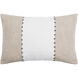 Ritzy 20 X 13 inch Off-White/Ash/Sterling Grey/Light Silver Lumbar Pillow