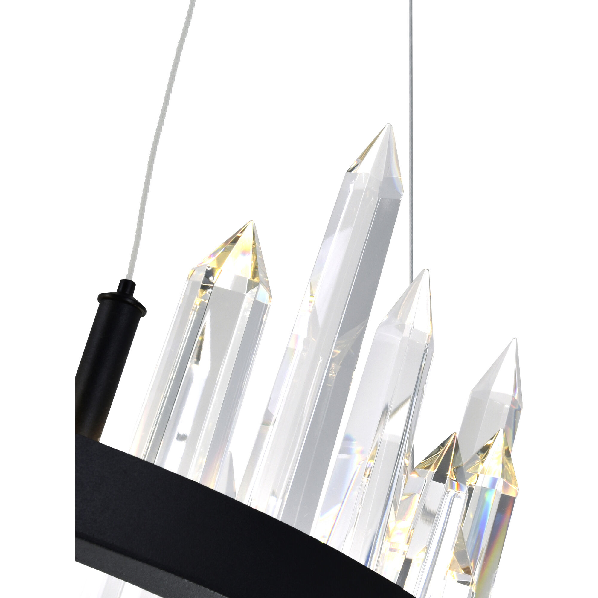 Juliette LED 24 inch Black Up Chandelier Ceiling Light