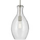 Everly 1 Light Brushed Nickel Pendant Ceiling Light