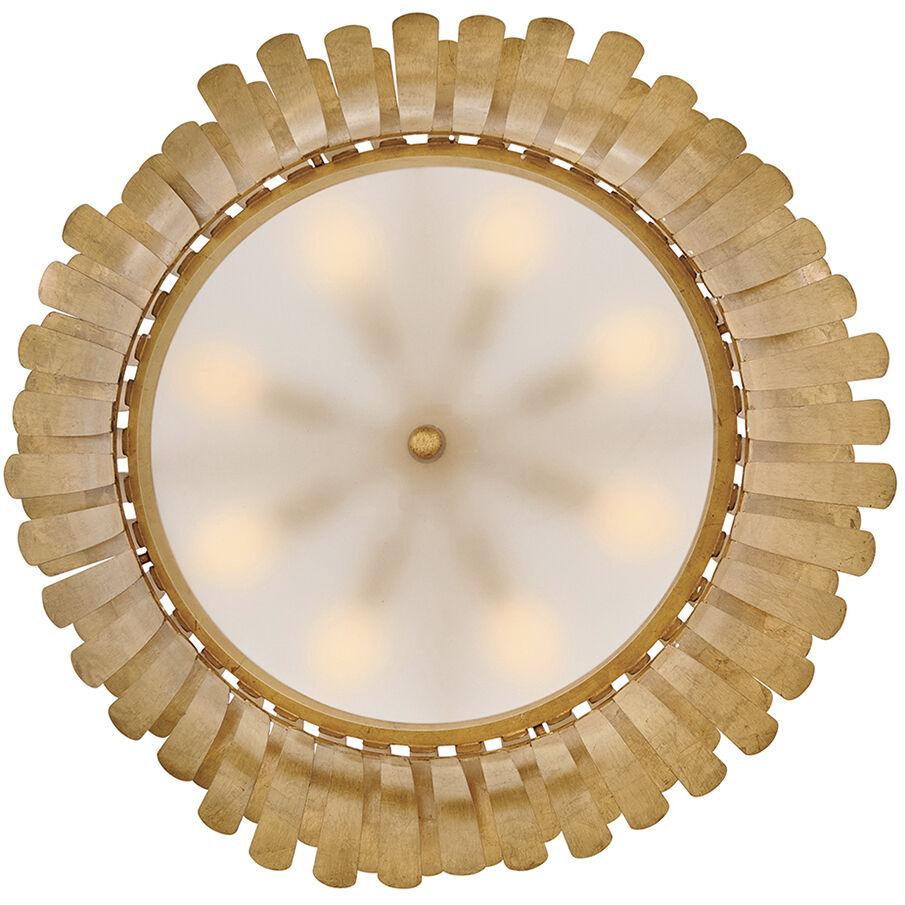 Reina 8 Light 33.75 inch Distressed Brass Chandelier Ceiling Light