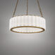Poplin LED 26.75 inch Aged Brass Pendant Ceiling Light