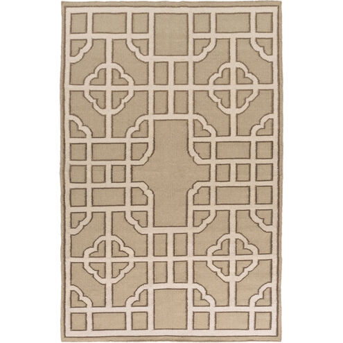 Alameda 96 X 60 inch Dark Brown, Olive, Beige Rug