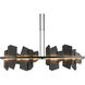 Ardesia Linear Pendant Ceiling Light in Black