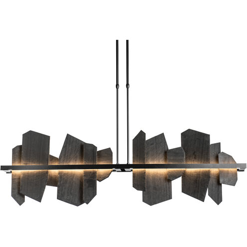 Ardesia Linear Pendant Ceiling Light in Black