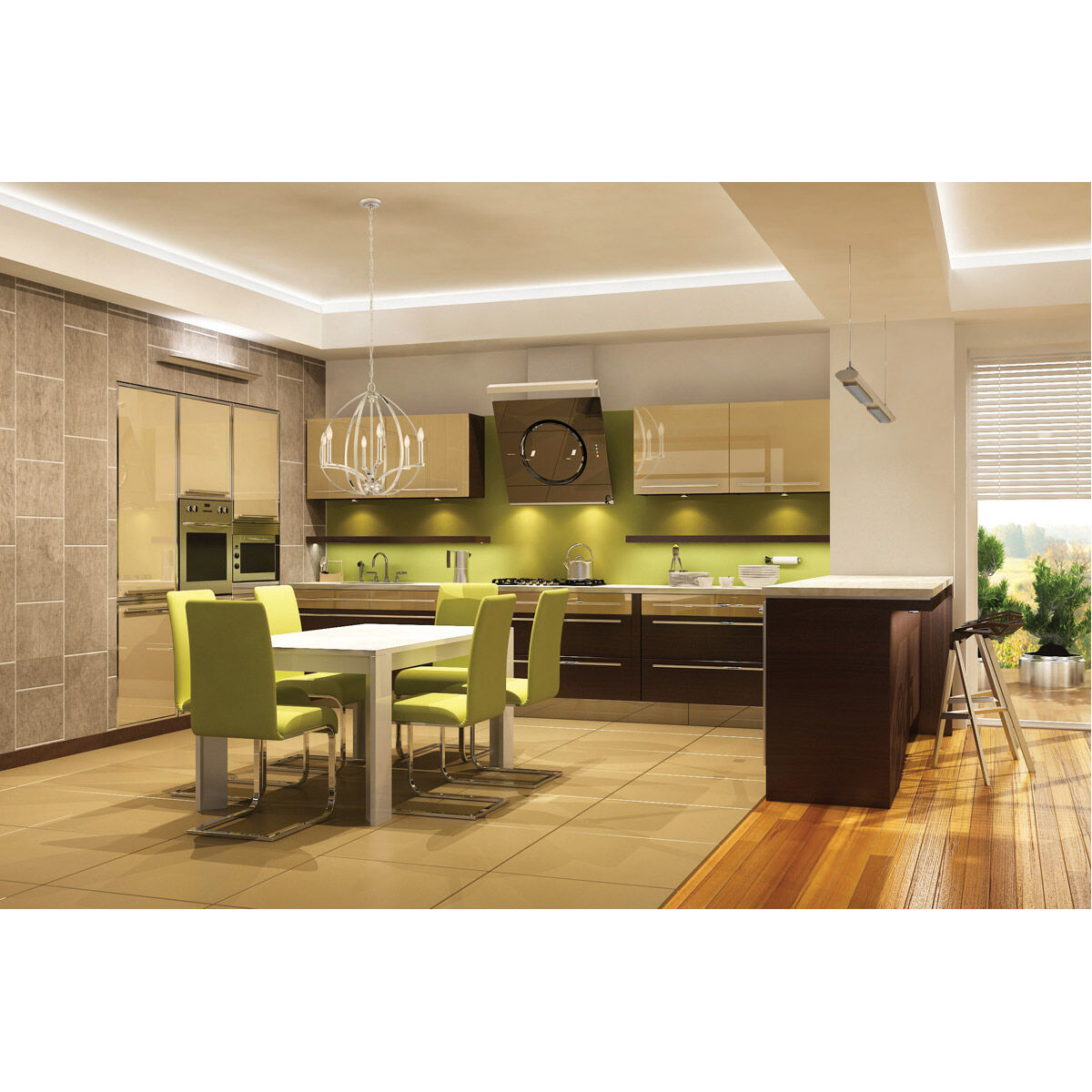 Tilbury 6 Light 24 inch Polished Nickel Chandelier Ceiling Light