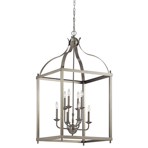 Larkin 8 Light 24 inch Brushed Nickel Chandelier Foyer Ceiling Light