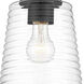 Ingo 1 Light 8 inch Matte Black Pendant Ceiling Light