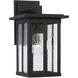 Barrett 1 Light 12 inch Black Outdoor Wall Lantern