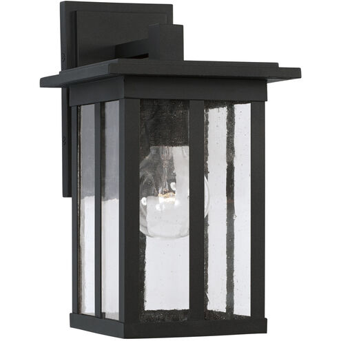 Barrett 1 Light 12 inch Black Outdoor Wall Lantern