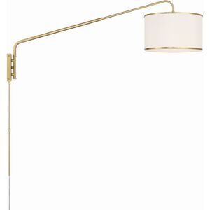 Mallory 50.5 inch 60.00 watt Soft Brass Task Sconce Wall Light