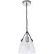 Gallery Hagen 1 Light 8 inch Polished Nickel Pendant Ceiling Light