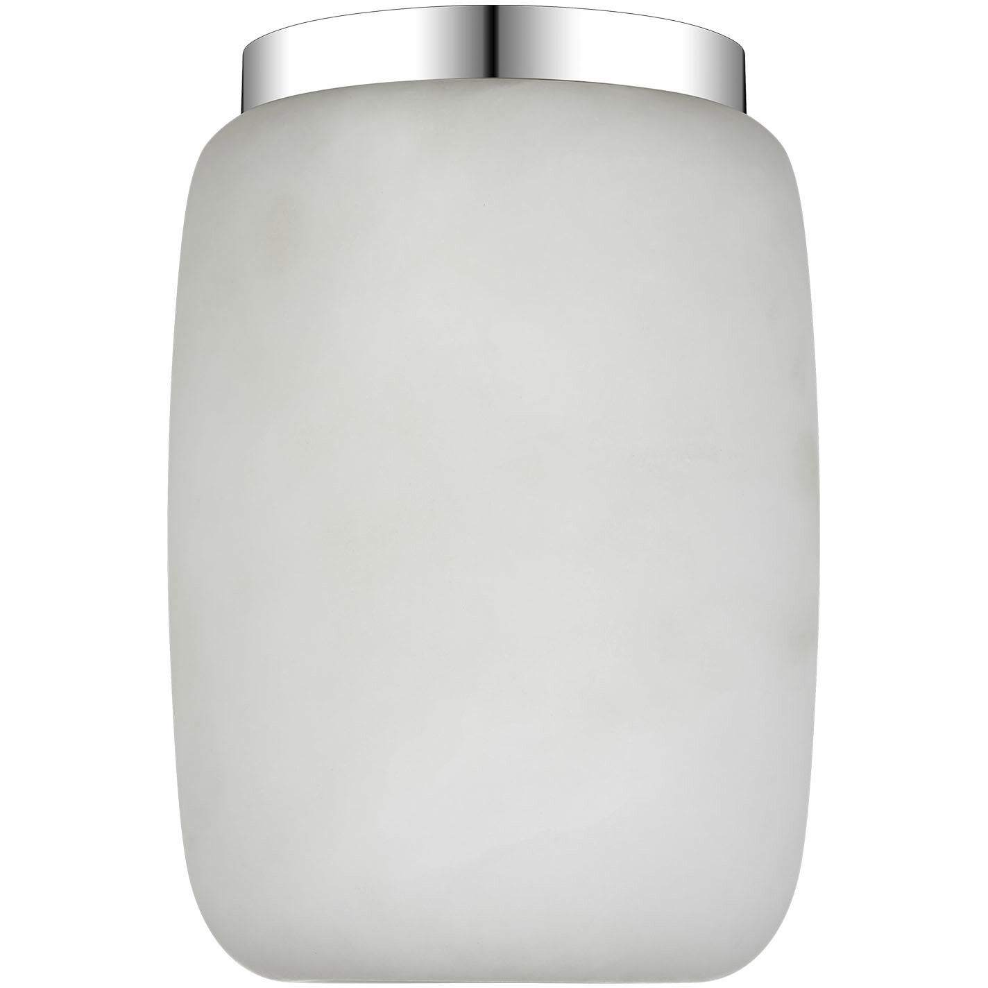 Kelly Wearstler Formosa LED 5.25 inch Alabaster and Polished Nickel Elongated Flush Mount Ceiling Light