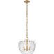 AERIN Loire 3 Light 15.5 inch Gild Chandelier Ceiling Light, Petite
