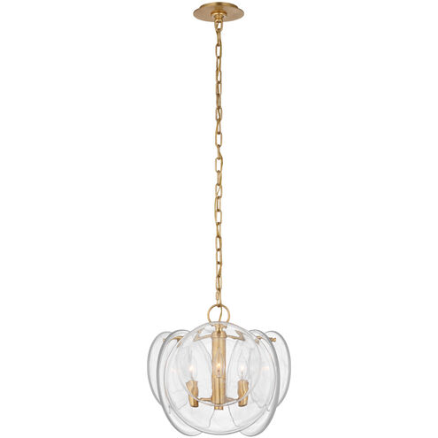 AERIN Loire 3 Light 15.5 inch Gild Chandelier Ceiling Light, Petite