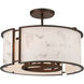 Buchanan 4 Light Hellenic Bronze Semi Flush Mount Ceiling Light