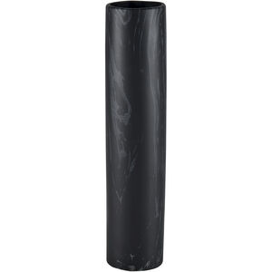 Clark 15.75 X 3.25 inch Vase in Black and Gray