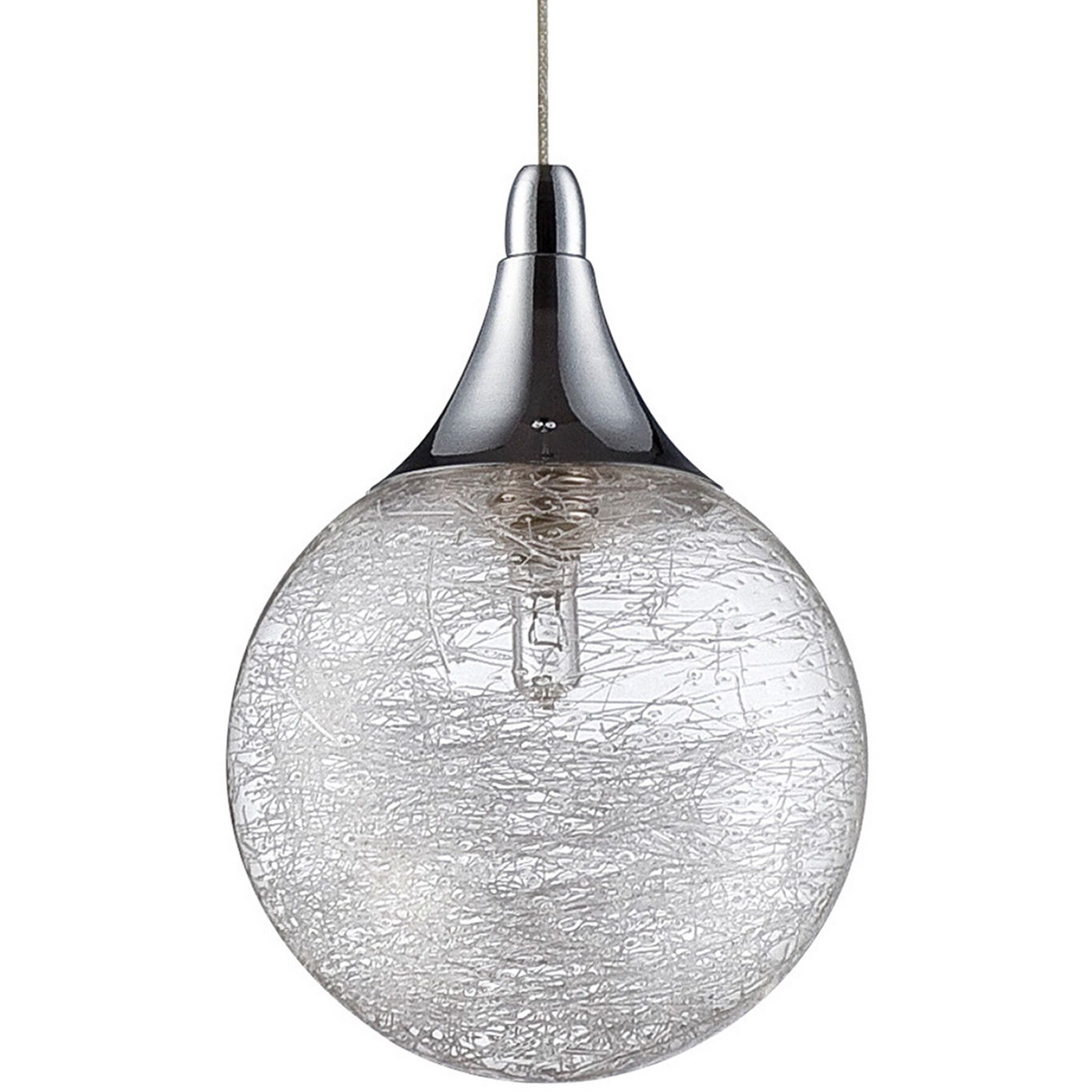Fybra 3 Light 11 inch Chrome Pendant Ceiling Light