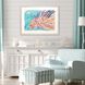 Animals Collection Turquoise Framed Art