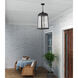 Oslo 3 Light 10.5 inch Black Outdoor Pendant Lantern