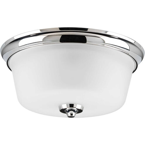 Lahara 2 Light 13 inch Polished Chrome Flush Mount Ceiling Light, Delta
