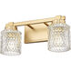 Jacqueline 2 Light 15.75 inch Modern Gold Bathroom Vanity Wall Light
