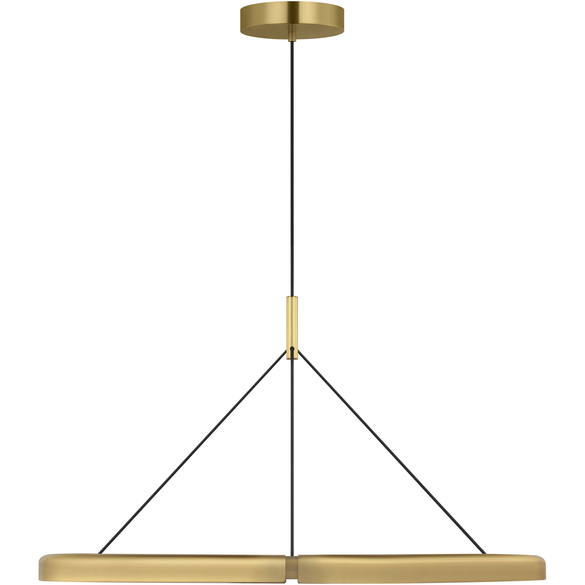 Peter Bristol Cloak LED 36.6 inch Hand-Rubbed Antique Brass Chandelier Ceiling Light