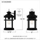 Scout 1 Light 16 inch Matte Black Outdoor Wall Lantern, Medium