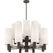 Draxen 16 Light 34 inch Dark Bronze Chandelier Ceiling Light