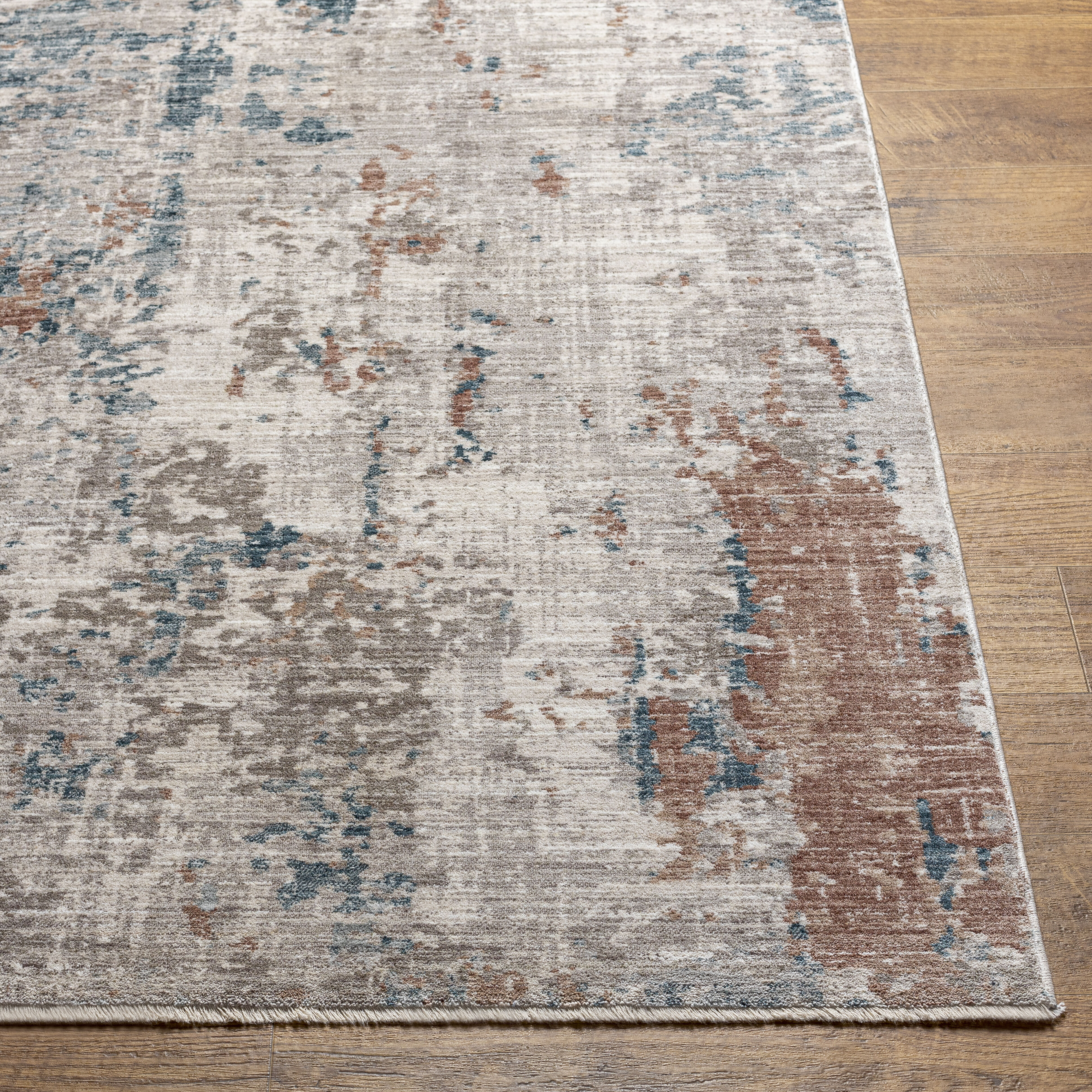 Carlisle 93 X 63 inch Light Grey Rug, Rectangle