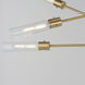 Equilibrium LED 52 inch Natural Aged Brass Multi-Light Pendant Ceiling Light