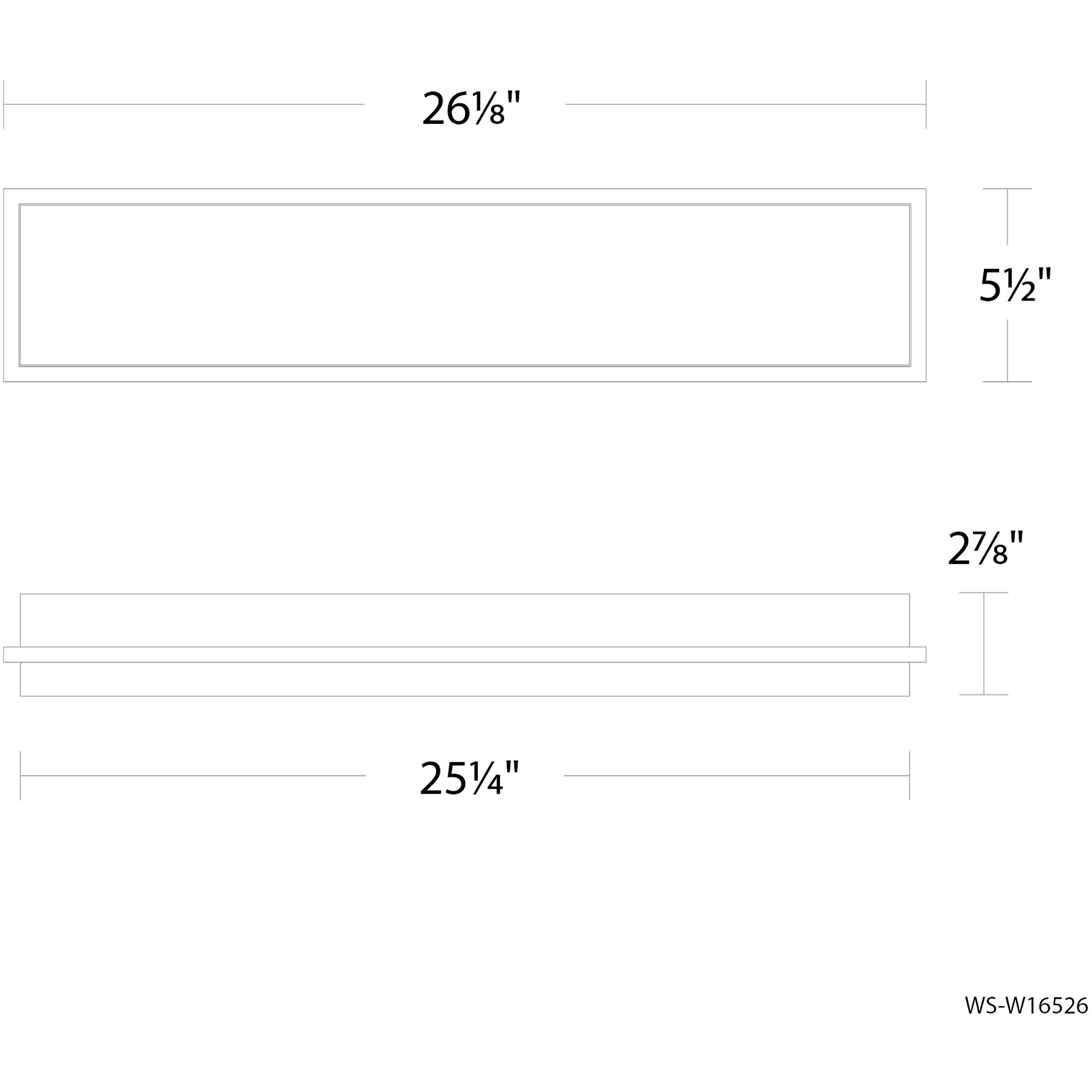 Ice Bar LED 26.2 inch Black Outdoor Wall Lighting in 4000K