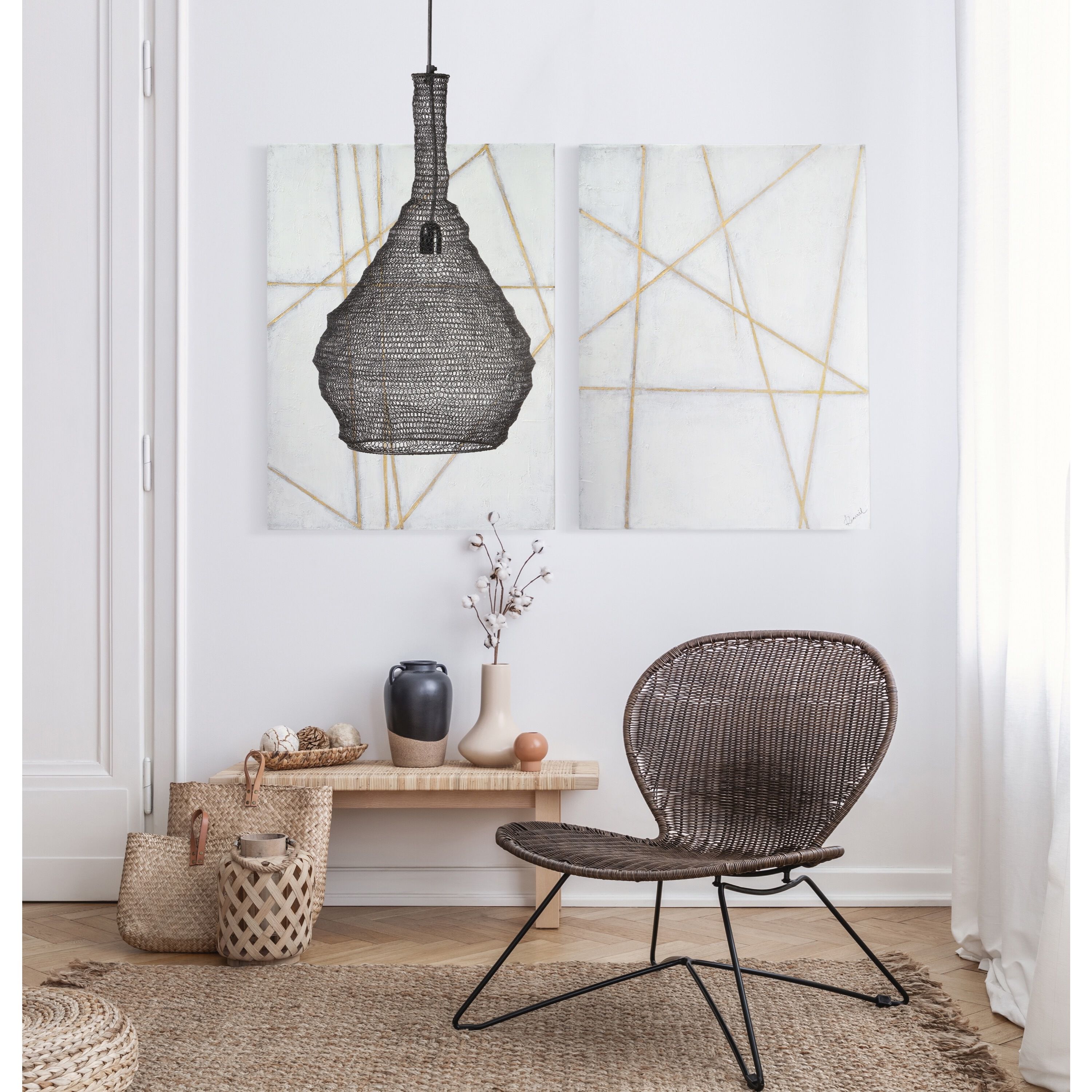 Garatun 1 Light 15 inch Black Pendant Ceiling Light