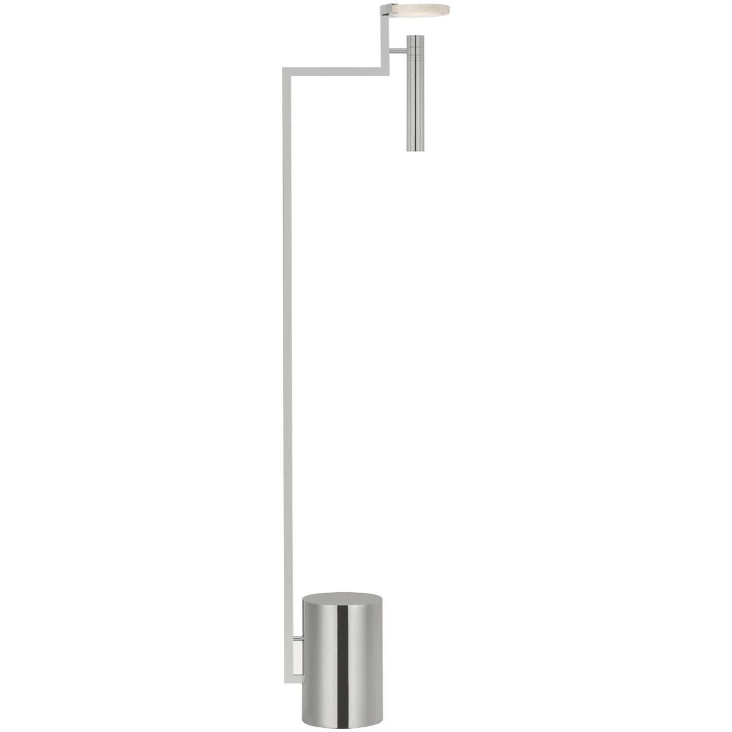 Kelly Wearstler Melange 52 inch 6.00 watt Polished Nickel Floating Disc Floor Lamp Portable Light