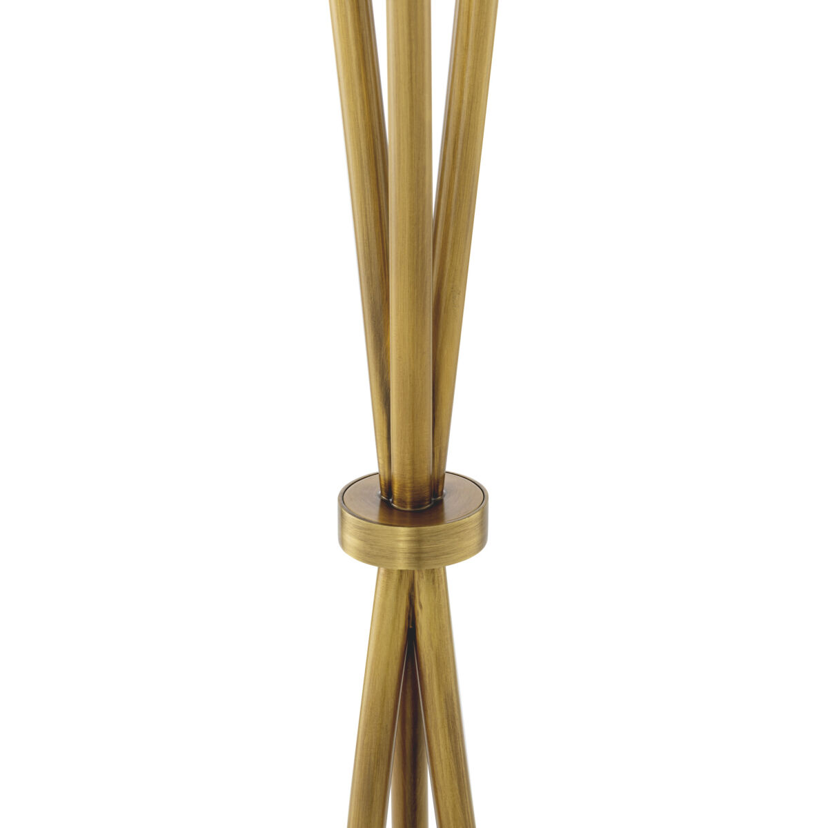 Izzy 55.12 inch 5 watt Antique Brass and Alabaster Floor Lamp Portable Light
